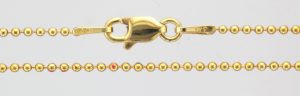 9CT 18" 1.2MM BEAD CHAIN