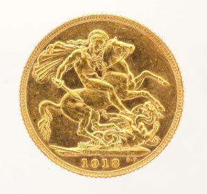 LOOSE 1913 GEO V SOV COIN