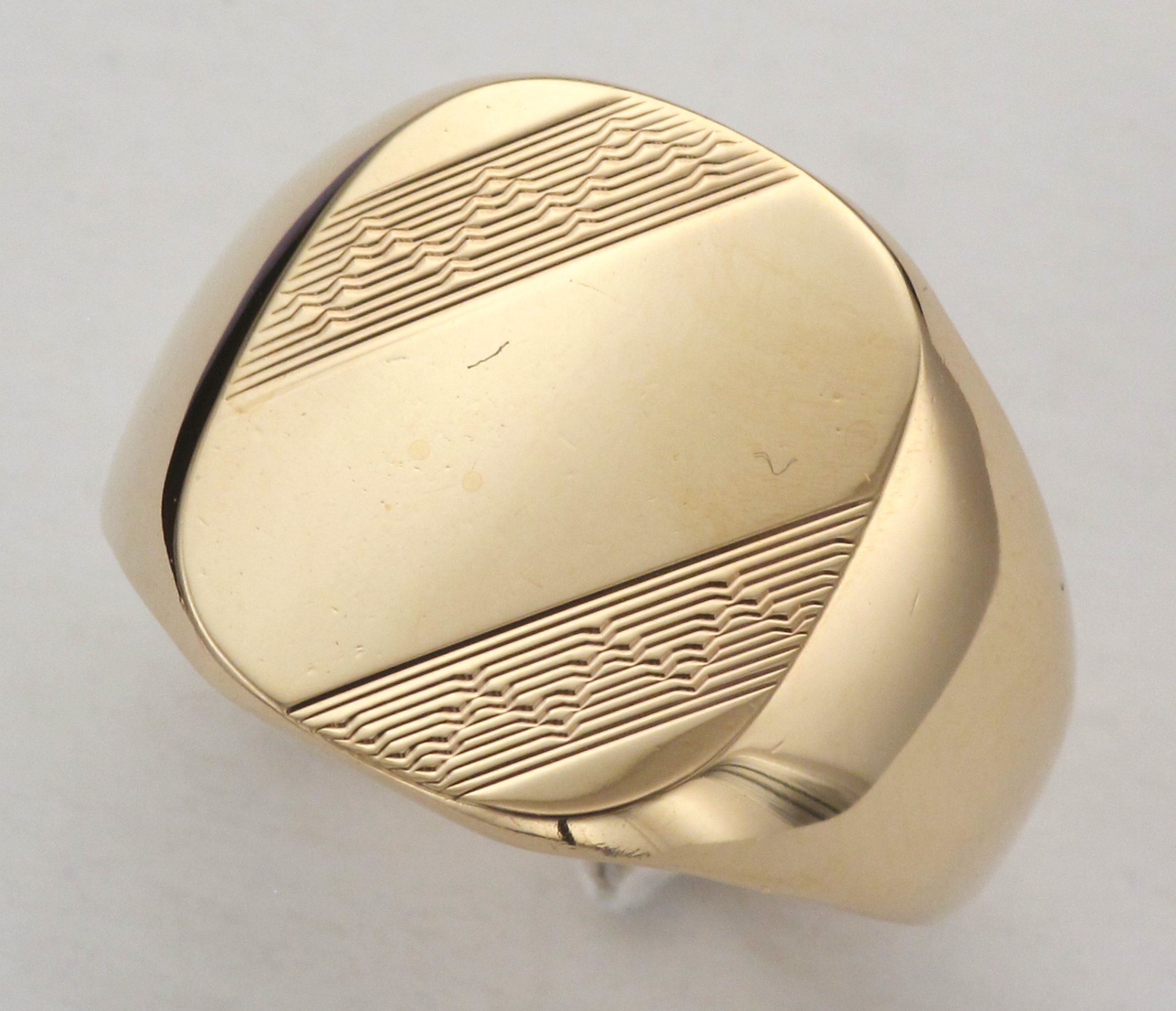 9CT PLN/ENG TONN SIG RING
