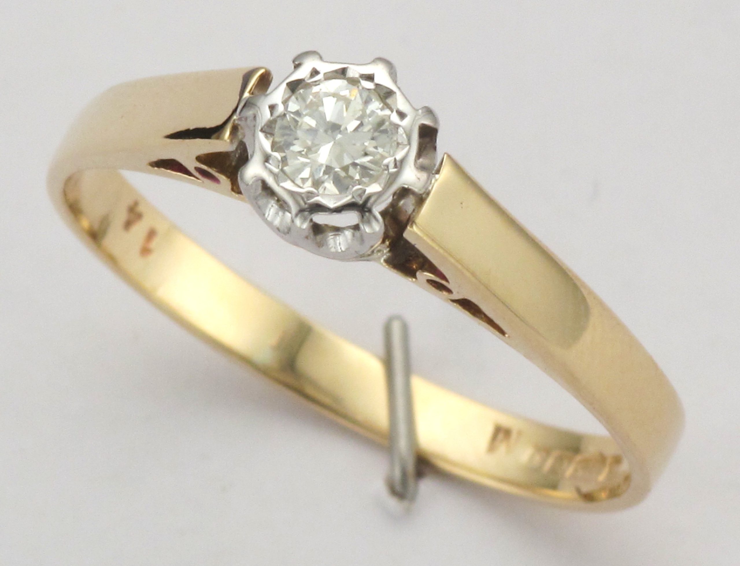9CT S/S BRIL DIA ILL RING