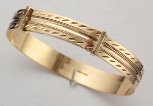 CHILDS 9CT D/C EXP BANGLE