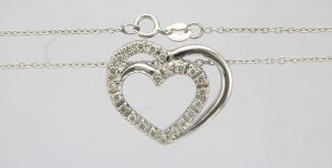 18CTW DIA HEART PDT & NKT