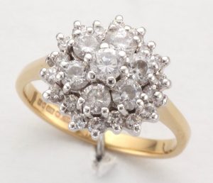 9CT 25ST CZ CLW HEX CL RG