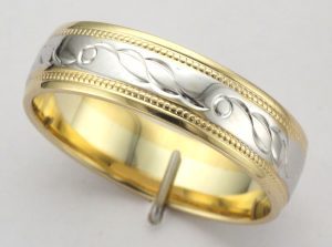 9CT M/C 6MM ENG WEDD BAND