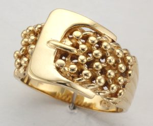 9CT BUCKLE / 4RW SHOT RNG