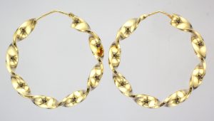 9CT PR 39.5MM TWIST HOOPS