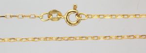 9CT 16" FILED OVAL BEL NK