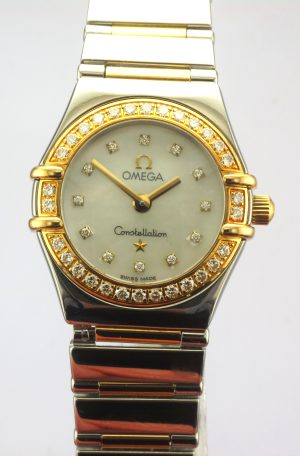 SS/YM OMEGA CONST DIA MOP